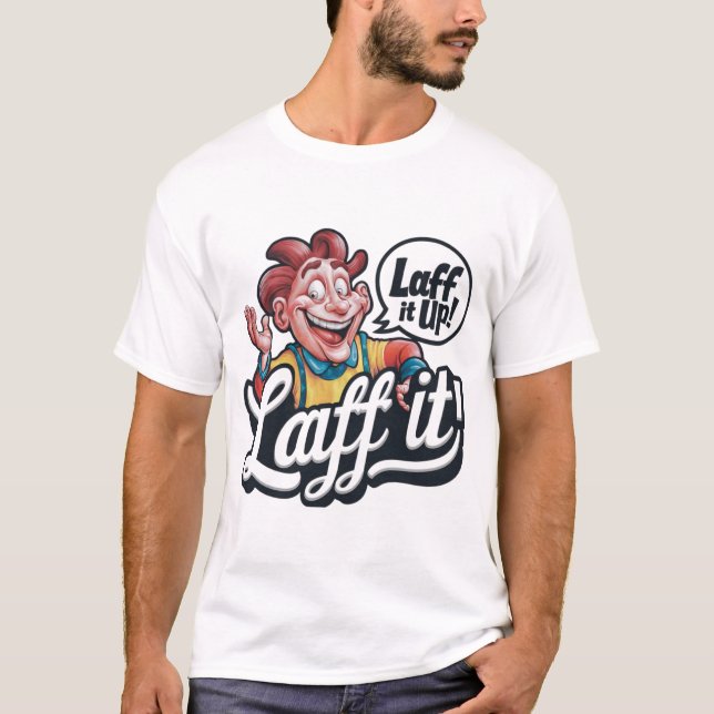 Cartoon-Comedy-Logo T-Shirt (Vorderseite)