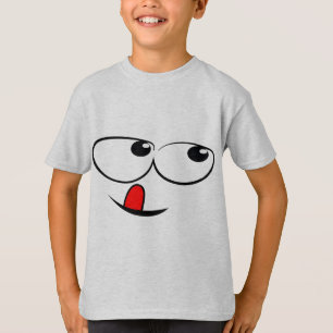 Cartoon Comic-Gesicht T-Shirt