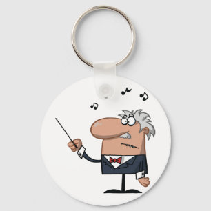 Cartoon Conductor Schlüsselanhänger
