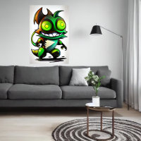 Cartoon coole Alien Kreatur | Art der AI