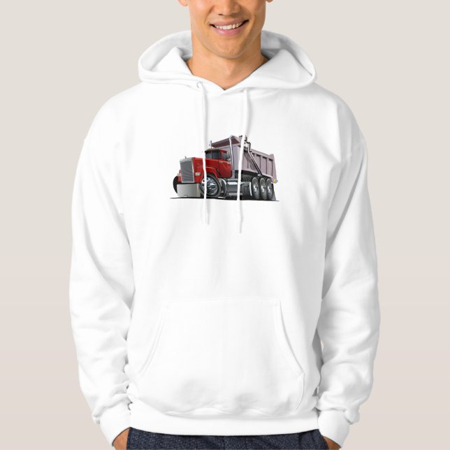 Cartoon coole Müllwagen Hoodie (Vorderseite)