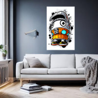 Cartoon cooler Roboter | Art der AI