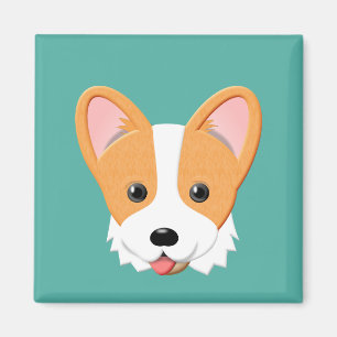 Cartoon Corgi Magnet