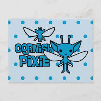 Cartoon Cornish Pixie Character Art Postkarte
