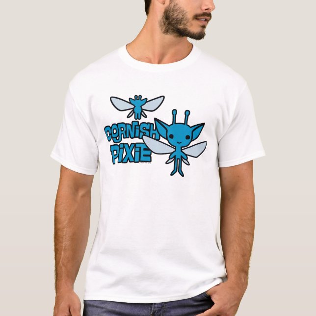 Cartoon-Cornish-Pixie-Charakter-Kunst T-Shirt (Vorderseite)