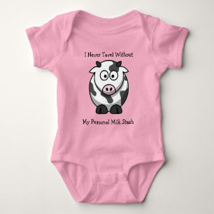 Cartoon Cow Baby T-Shirt Strampler