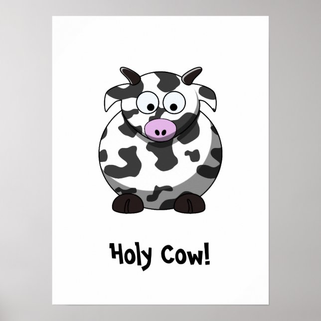 Cartoon Cow Poster (Vorne)