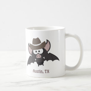 Cartoon-Cowboy-Schläger Austins Texas niedlicher Tasse