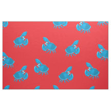 Cartoon Crab Fish Print Pattern