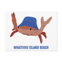 Cartoon Crab Individualisiert Strand