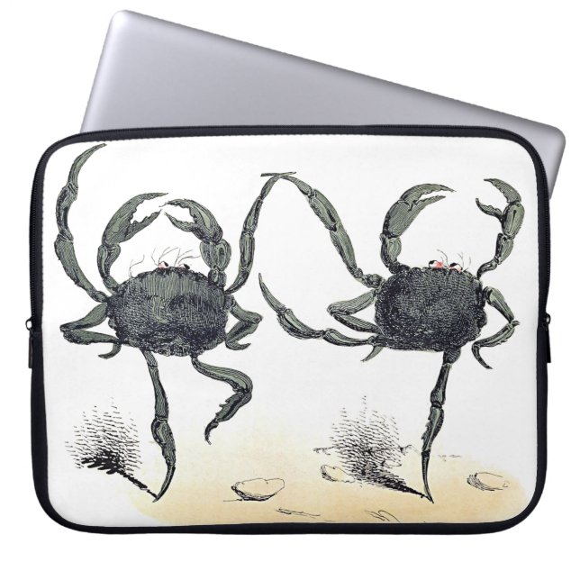 Cartoon Crab Laptopschutzhülle (Vorderseite)