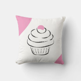 Cartoon Cupcake Throw Kissen