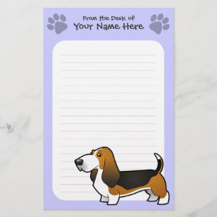 Cartoon-Dachshund-Jagdhund Briefpapier