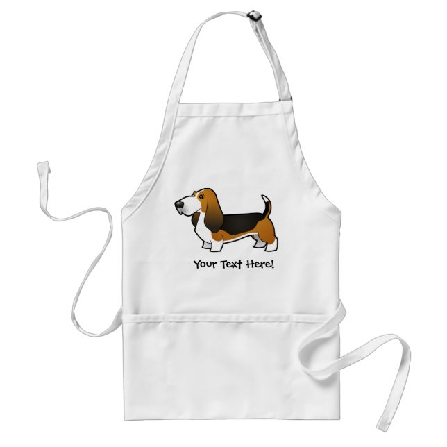 Cartoon-Dachshund-Jagdhund Schürze (Vorne)