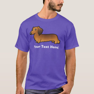 Cartoon-Dackel (langhaarig) T-Shirt