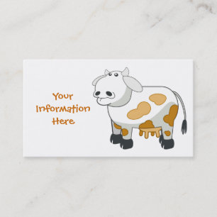 Cartoon Dairy Kuh Business Cards Visitenkarte