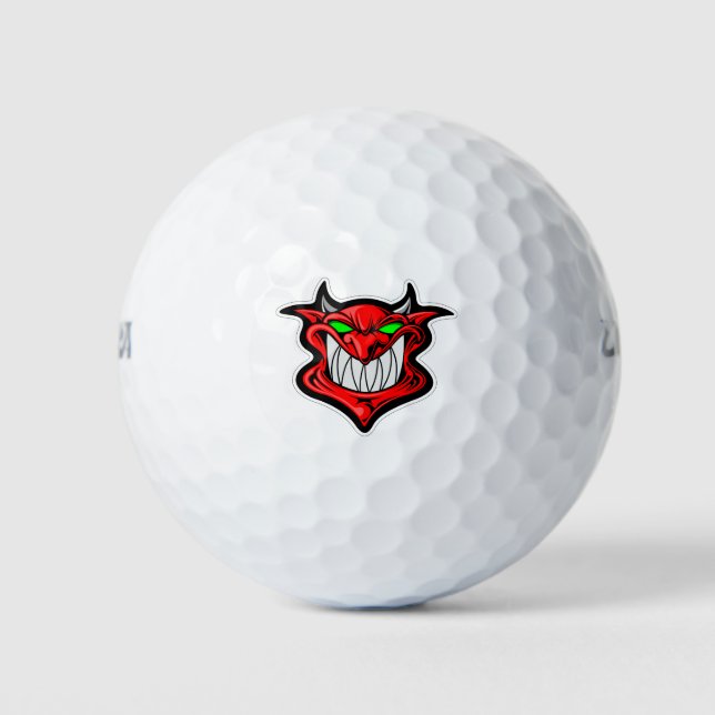 Cartoon-Dämon Golfball (Vorderseite)
