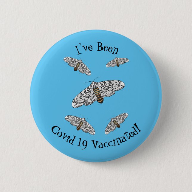 Cartoon-Darstellung von Riesenleoparden Button (Vorderseite)