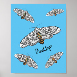 Cartoon-Darstellung von Riesenleoparden Poster