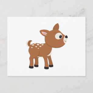 Cartoon Deer Postkarte