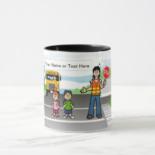 Cartoon der Crossing Guard von PrintedPerfection.c Tasse