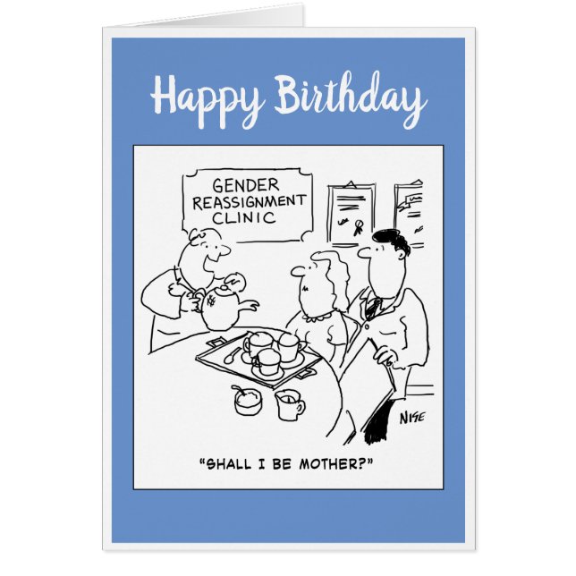 Cartoon der Geschlechtszuweisung (Vorne)