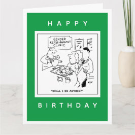Cartoon der Geschlechtszuweisung Karte