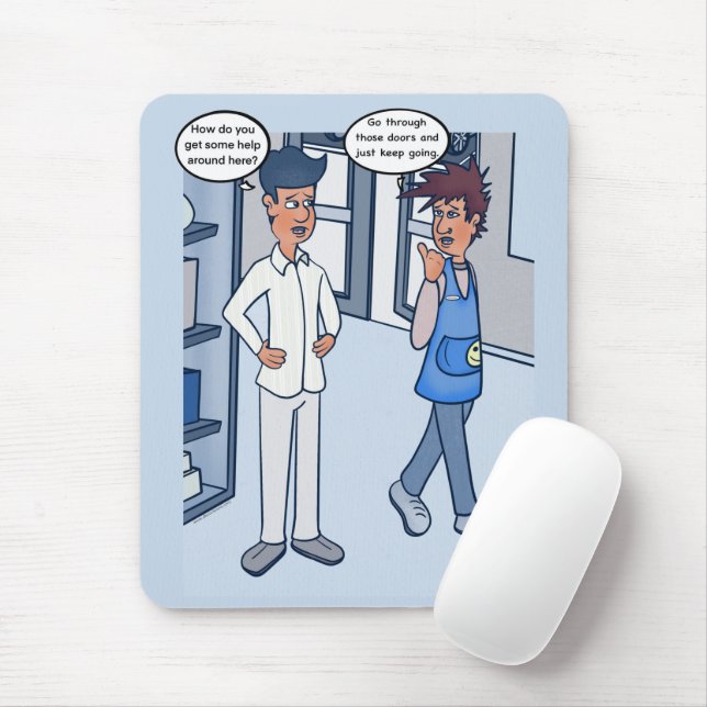 Cartoon der Maus des Kundendiensts Mousepad (Mit Mouse)