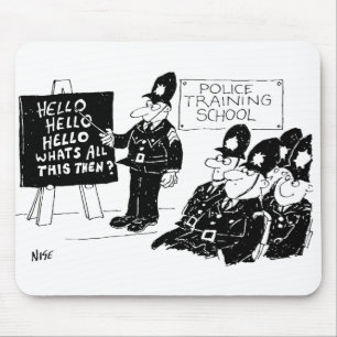 Cartoon der Polizeischule Mousepad