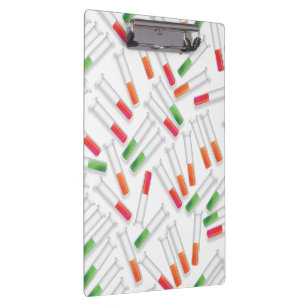 Cartoon der Prüfröhren Klemmbrett