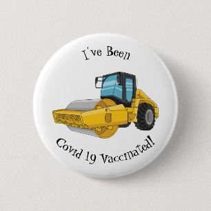 Cartoon der Straßenwalze Button