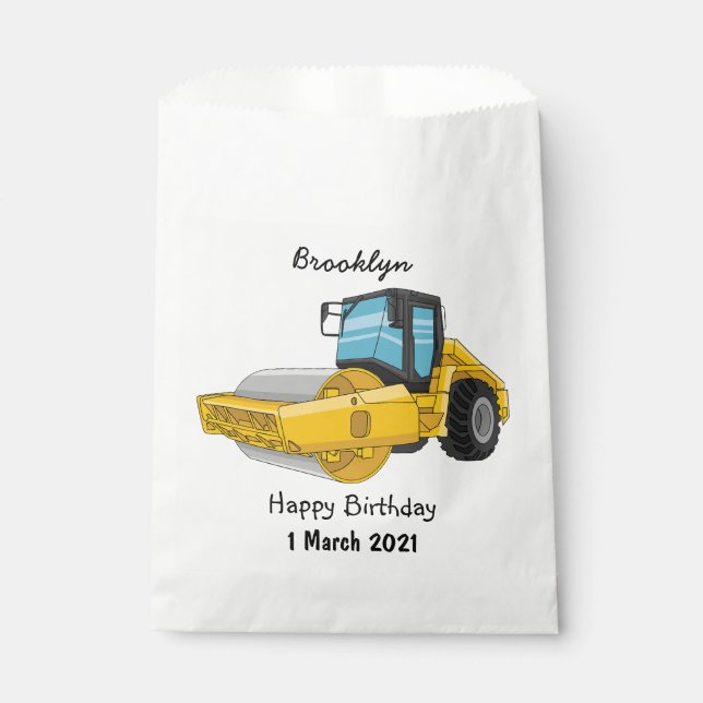 Cartoon der Straßenwalze Geschenktütchen (Vorderseite)