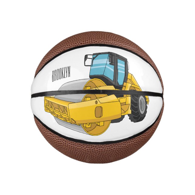 Cartoon der Straßenwalze Mini Basketball (Vorderseite)