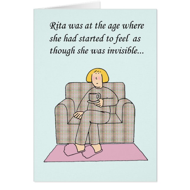 Cartoon der unsichtbaren Frau im Mittelalter (Vorne)