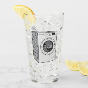 Cartoon der Waschmaschine Glas