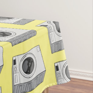 Cartoon der Waschmaschine Tischdecke