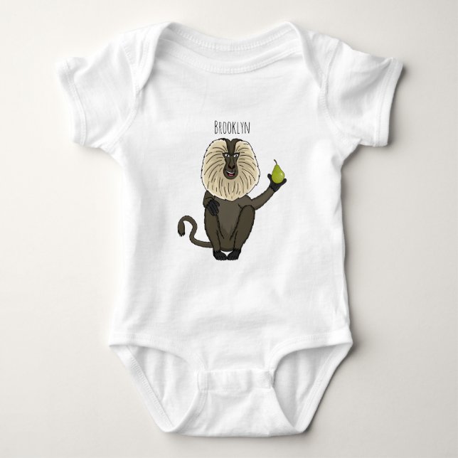 Cartoon des Affen Baby Strampler (Vorderseite)
