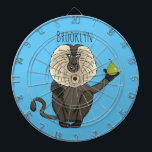 Cartoon des Affen Dartscheibe<br><div class="desc">Ein lustiger Makak ist Sache der Affen. Gezeichnet in fröhlicher Illustration.</div>