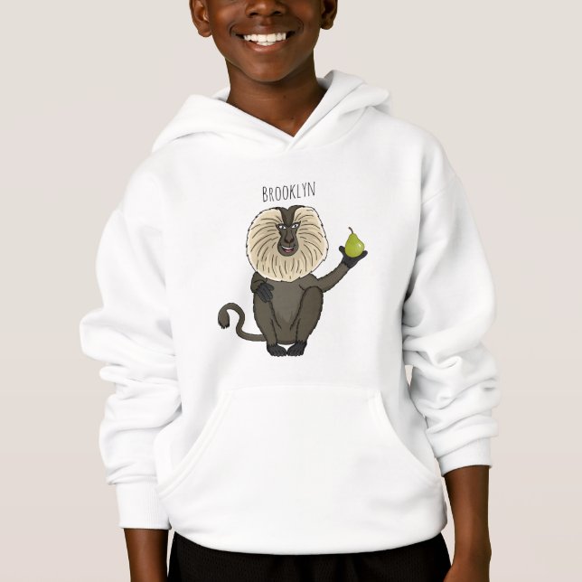 Cartoon des Affen Hoodie (Vorderseite)