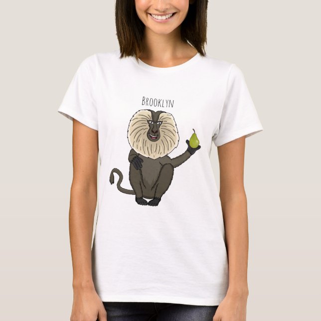 Cartoon des Affen T-Shirt (Vorderseite)