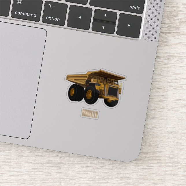 Cartoon des Lastkraftwagens Aufkleber (Ausschnitt)