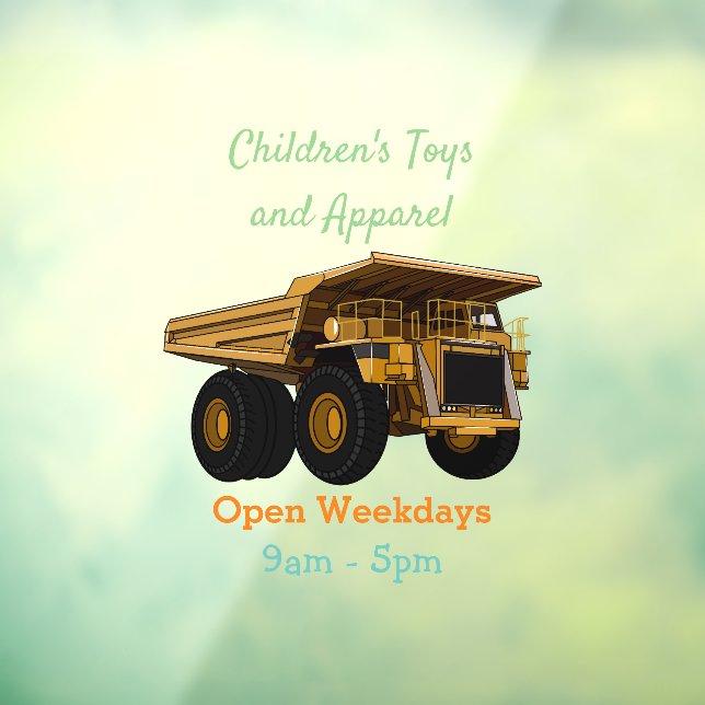 Cartoon des Lastkraftwagens Fensteraufkleber (Blatt 3)