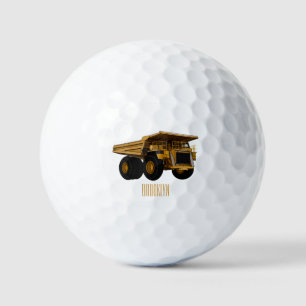 Cartoon des Lastkraftwagens Golfball