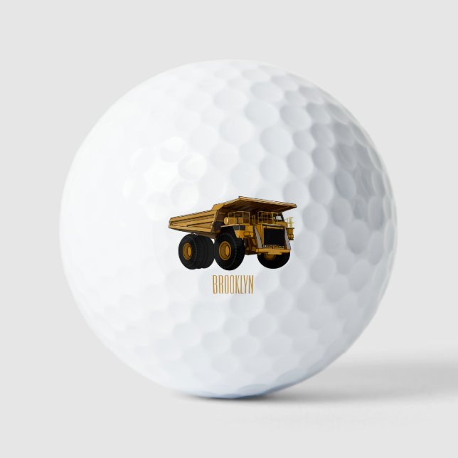 Cartoon des Lastkraftwagens Golfball (Vorderseite)