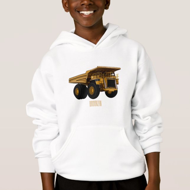 Cartoon des Lastkraftwagens Hoodie (Vorderseite)