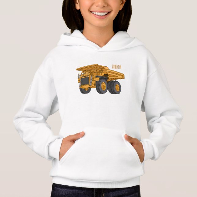 Cartoon des Lastkraftwagens Hoodie (Vorderseite)