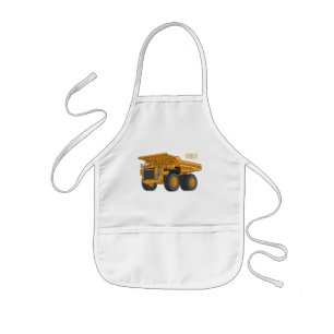 Cartoon des Lastkraftwagens Kinderschürze