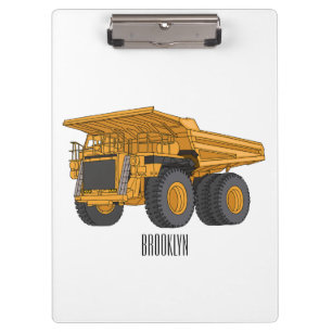 Cartoon des Lastkraftwagens Klemmbrett