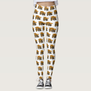 Cartoon des Lastkraftwagens Leggings