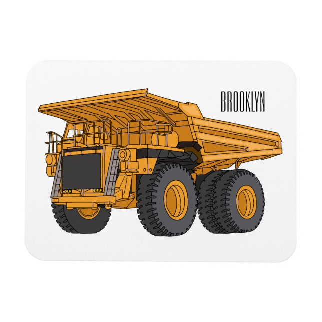 Cartoon des Lastkraftwagens Magnet (Horizontal)